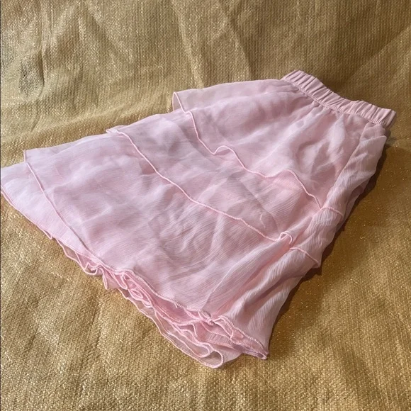 Abercrombie Kids Light Pink Ruffled Mini Skirt - Picture 4 of 4